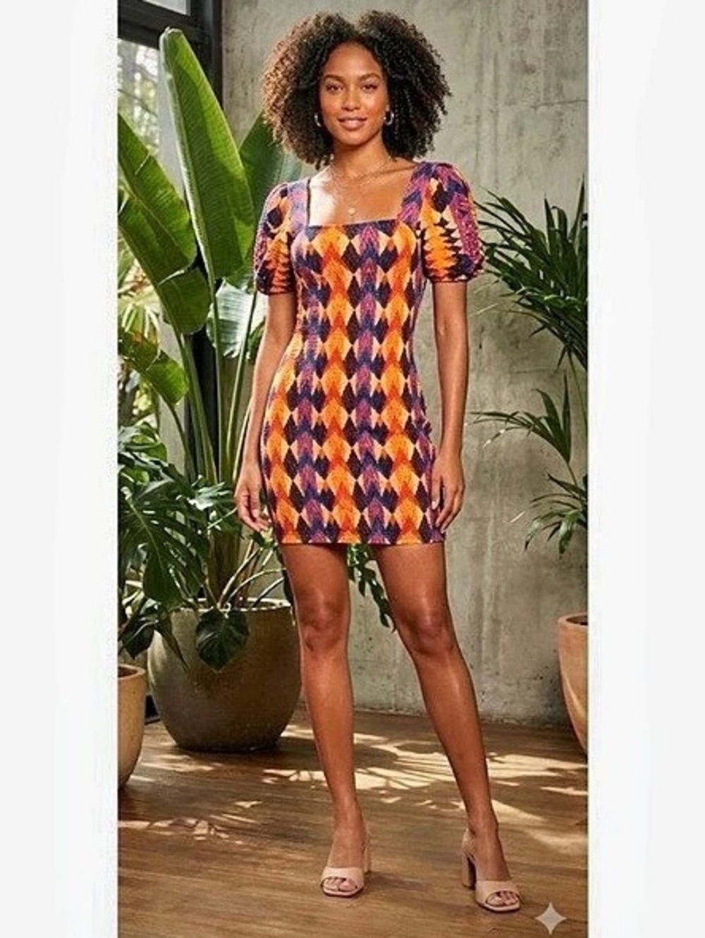 Farm Rio Lindeza Grafica Mini Dress Size XS